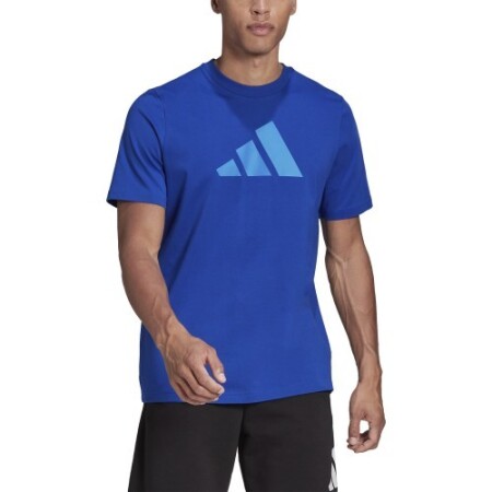 Adidas Herren T-Shirt M Fi 3Bar Tee Blau HE2223 - Adidas