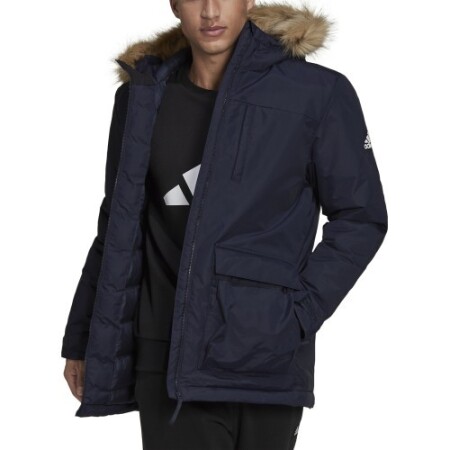 Adidas Herrenjacke mit Kapuze, Parka, Schwarz, GT1701 - Adidas