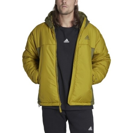 Adidas Jacket Bsc 3s Puffy Hj Green Yellow HG8753 - Adidas