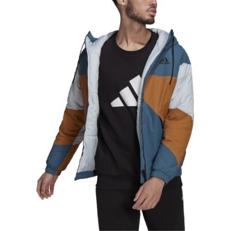 Adidas Jacket Men Bts Hd Jacket Blue Brown - Adidas
