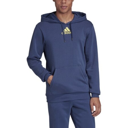 Adidas Kapuzenpullover mit Katzenmotiv, blau - Adidas