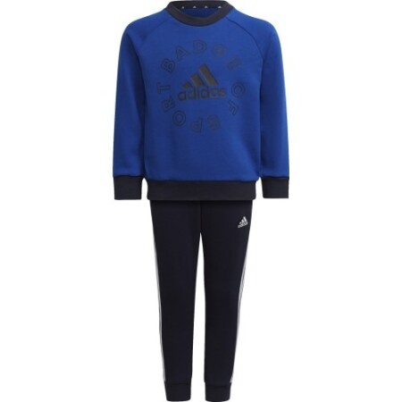 Adidas Kids Tracksuit Lk Logo Jog Set Blue Black HF1899 - Adidas