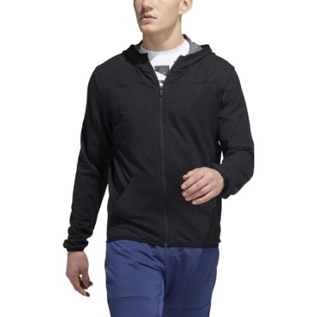 Adidas Men's City Flc F/Z Hd Black Sweater - Adidas
