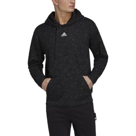 Adidas Men's Sweatshirt M Mel Hoodie Black HE1787 - Adidas