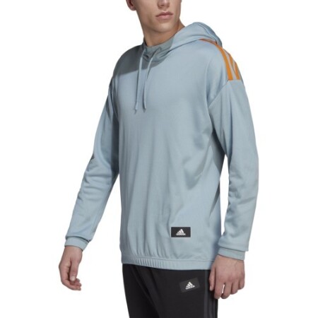 Adidas Men's Sweatshirt M Trvl 3s Hoodie Blue HE2269 - Adidas