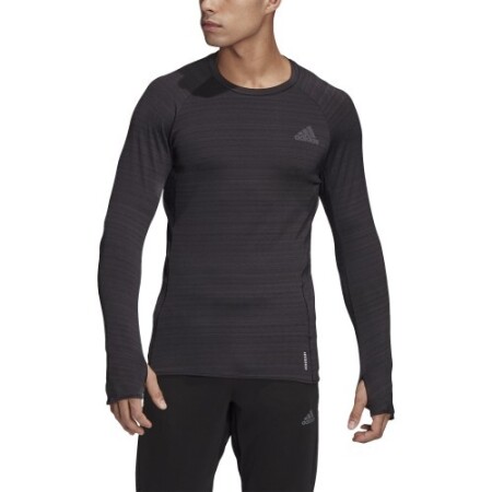 Adidas Men's T-Shirt Adi Runner Ls Black - Adidas