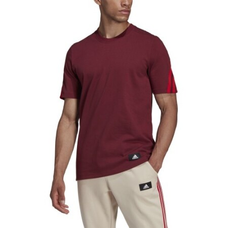 Adidas Men's T-Shirt M Fi 3s Tee Bordeaux HC5242 - Adidas