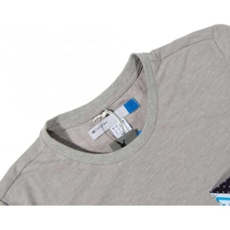 Adidas Originals Herren-T-Shirt Patchwork-Shirt Grau - Adidas Originals