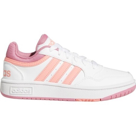 Adidas Shoes for Teenagers Hoops 3.0 K White Pink GW0418 - Adidas