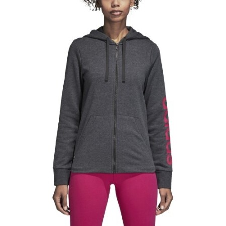 Adidas Sweater Ess Lin Fz Hoodie Gray CZ5720 - Adidas