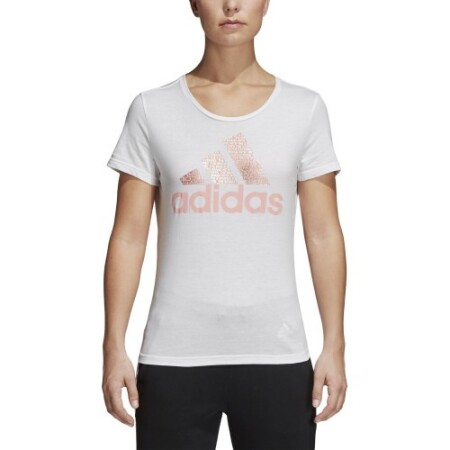 Adidas Sweatshirt Foil Text Bos White - Adidas