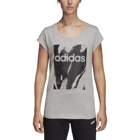 Adidas Sweatshirt W E AOP Tee Grey - Adidas