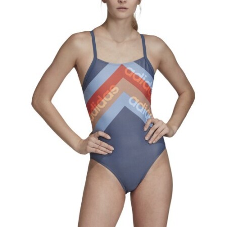 Adidas Swimsuit Fit 1Pc Lin Blue - Adidas
