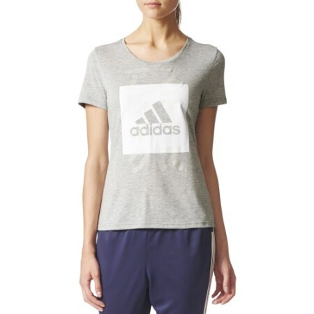 Adidas T-shirt Id Badge Of Sport Tee Grey - Adidas