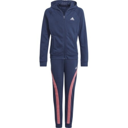 Adidas Tracksuit for Girls G Hooded Co Ts Blue - Adidas