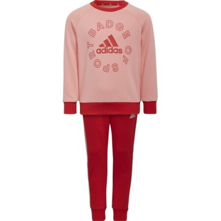 Adidas Tracksuit for Girls Lk Logo Jog Set Red Pink H65799 - Adidas