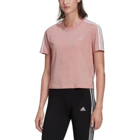 Adidas Women's Shirt W 3s Crop Tee Pink HF7245 - Adidas