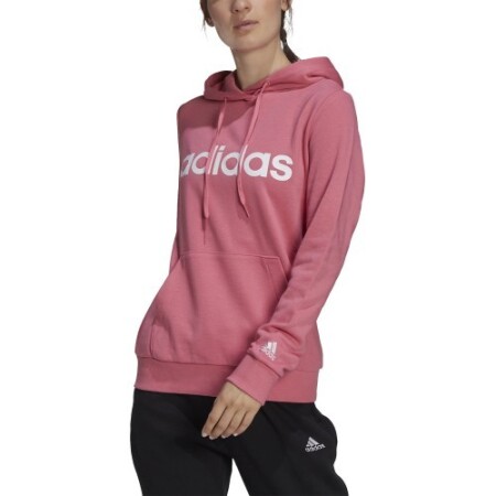 Adidas Women's Sweater W Lin Ft Hood Pink H07801 - Adidas