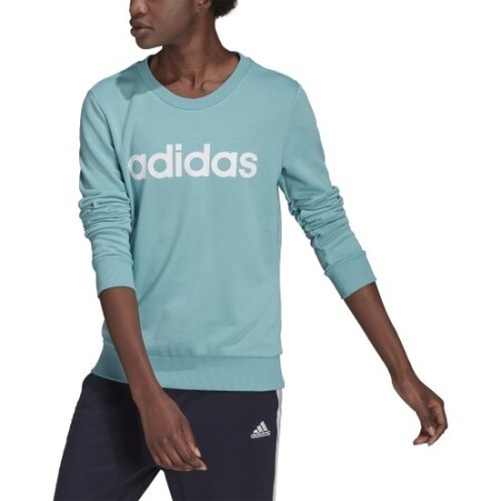 Adidas Women's Sweater W Lin Ft Sweat Blue H10144 - Adidas