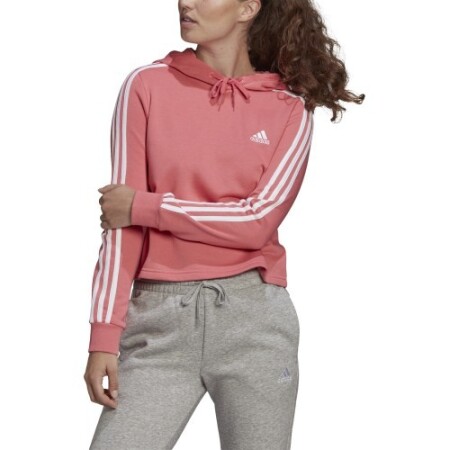 Adidas Women's Sweatshirt W 3s Ft Cro Hoodie Pink - Adidas