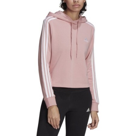 Adidas Women's Sweatshirt W 3s Ft Cro Hoodie Pink HC9131 - Adidas