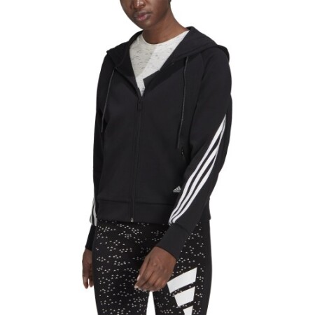 Adidas Women's Sweatshirt W Fi 3s Fz Hoodie Black GL0339 - Adidas
