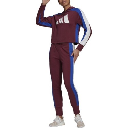 Adidas Women's Tracksuit W Ts Big Logo Burgundy H48550 - Adidas