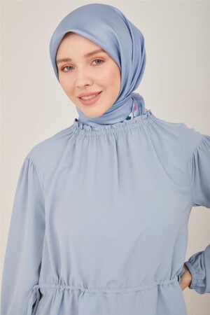 Adjustable Waist Blouse 23y3331 Gray Blue - Armine