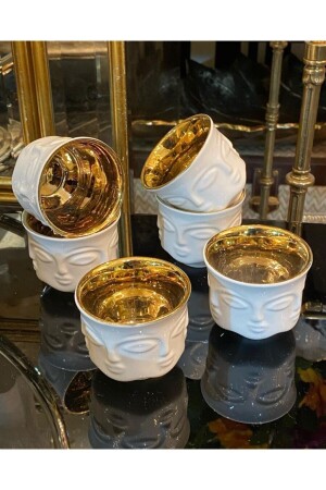 Adler Gold Six-Piece Coffee Cup DE-ADLER0021 - LAMEDORE