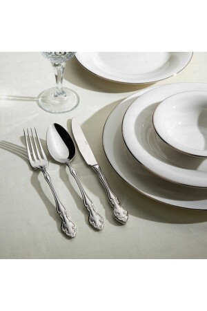 Adriana Sade 89 Piece Fork Spoon Knife Set for 12 People with Leather Box ADRİANA SADE 89 PIECES WITH LEATHER BOX - Nehir