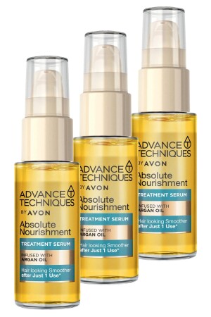 Advance Techniques Nourishing Hair Serum with Argan Oil 30 Ml. Set of Three - Avon