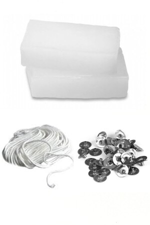 Advantage Package Paraffin 1kg- Wick 5mt- Snap 50 Pieces OMYS-PARAFIN-5 - Otantik