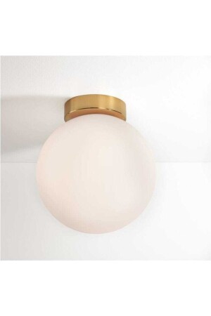 Afşa Gold Yellow Plophonier Chandelier (WHITE GLASS) AFŞ-01 - BSA LIGHTING