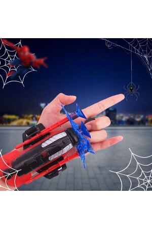 Ağ Atan Spiderman Bileklik Vantuz Fırlatan Ok Atan Örümcek Adam Oyuncak Fırlatıcı Seti - Spiderman