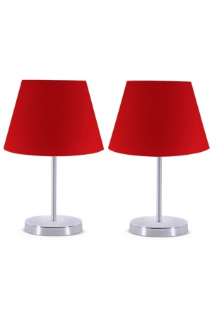 A&g Chrome Body Double Lampshade Set Fabric Headboard AAGK9016 - Art&Gift