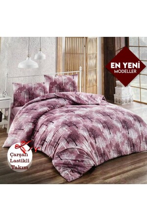 Ağaç Desenli King Size (battal Boy) Nevresim Takımı (200x240) MANT03 - Umut Home Design