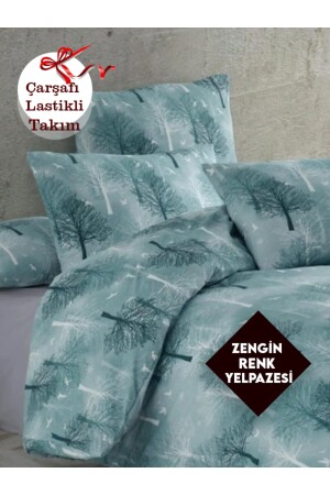 Ağaç Desenli King Size (battal Boy) Nevresim Takımı (200x240) MANT03 - Umut Home Design