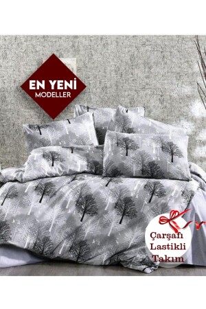 Ağaç Desenli Tek Kişilik Nevresim Takımı (160x240) GANT02 - Umut Home Design