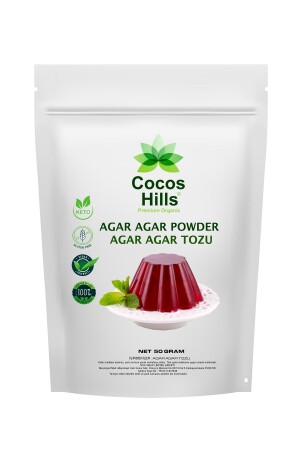 Agar Agar Powder Agar Agar Powder 50 grams - Cocos Hills