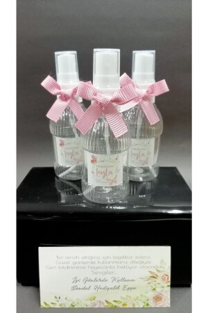 Age Birthday Engagement Cologne Bottle with Butterfly Figure (10 EMPTY BOTTLES WITHOUT COLOGNE) 50cc - Sandal Hediyelik