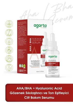 AHA & BHA Red Peeling Serum Helps Tighten Pore and Even Skin Tone 30ML 8699943342531 - Agarta