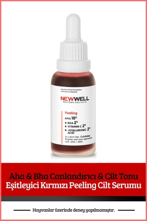 Aha & Bha Revitalizing & Skin Tone Equalizing Red Exfoliating Skin Serum 30 Ml T1014 - New Well