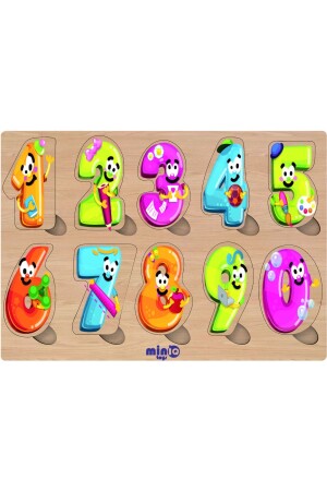 Ahşap Sayılar Eğitici-öğretici Yapboz - Miniq Toys