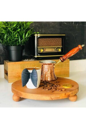 Ahsap Sunumluk Top Ayaklı Sunum Tahtası Huş Rengi wrtopayaklı25cm - Genel Markalar