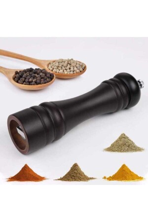 Ahşap Tuz Karabiber Öğütücü Değirmen Biberlik Baharat Öğütücü Tuzluk 20 Cm TYC00501516449 - SIS