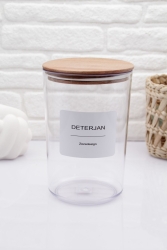 Ahşap Vakumlu Kapak Deterjan Kavanozu-kutusu 2300ml (sert Plastik) Zeze000255 - zezedesing