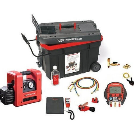 Air conditioner service kit ROTHENBERGER Rocaddy 120 R32 Digital - Rothenberger