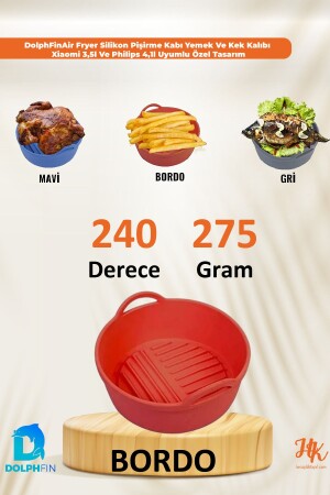 Air Fryer Silicone Baking Container Food and Cake Mold Special Design Compatible with Xiaomi 3,5l and Philips 4,1l SMRT-701 - DolphFin