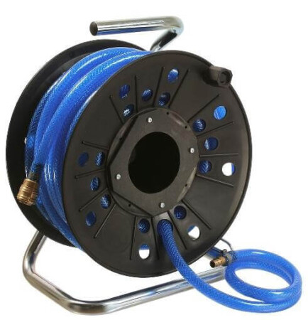 Air hose on reel with connectors 20m AS-SCHWABE - AS-Schwabe