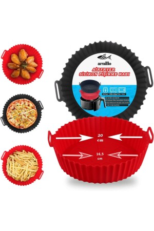 Airfryer Silicone Cooking Container - Air Fryer Container - Airfryer Accessory - Compatible with All Airfryers - Arnillo